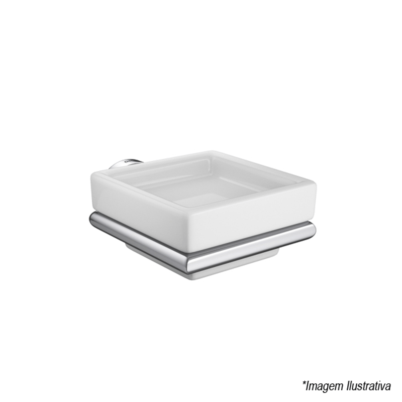 Saboneteira Slim Em Louça 2011.C.SLM - Deca Saboneteira Slim Em Louça 2011.C.SLM - Deca