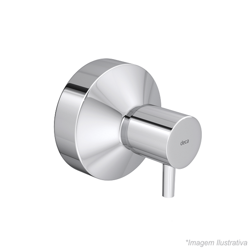 Acabamento para Registro de Gaveta Link  1.1/4  1.1/2  Cromado - Deca Acabamento para Registro de Gaveta Link  1.1/4  1.1/2  Cromado - Deca