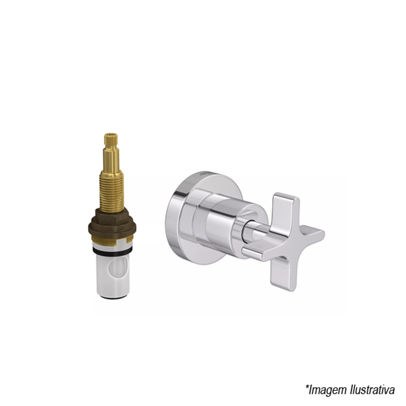 Acabamento para Registro de Pressão Star  3/4''  Cromado - Deca Acabamento para Registro de Pressão Star  3/4''  Cromado - Deca