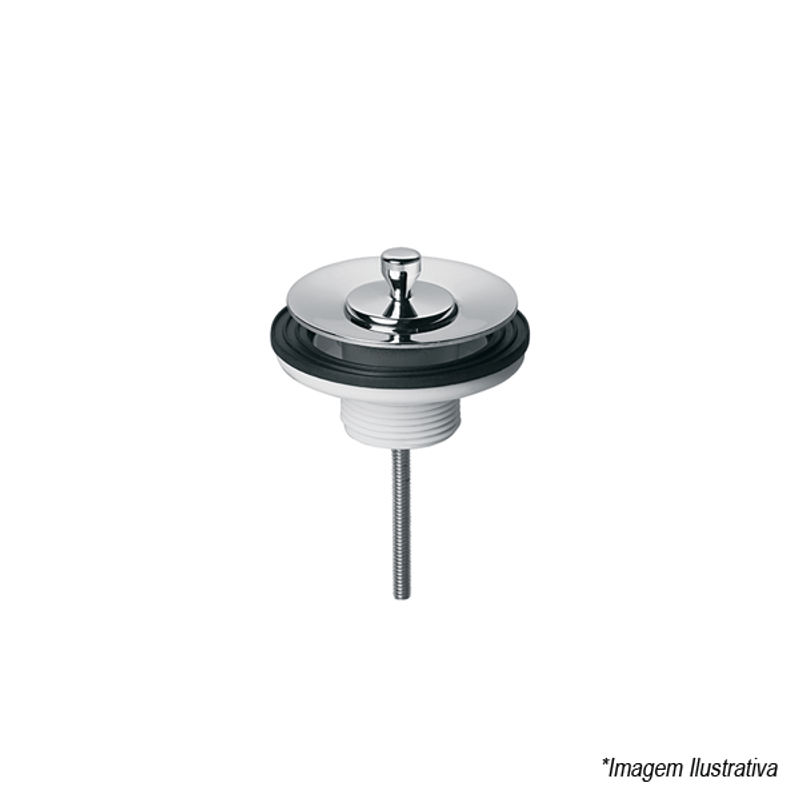 Válvula Universal Lavatória Luxo com Tampa de Metal - Docol Válvula Universal Lavatória Luxo com Tampa de Metal - Docol