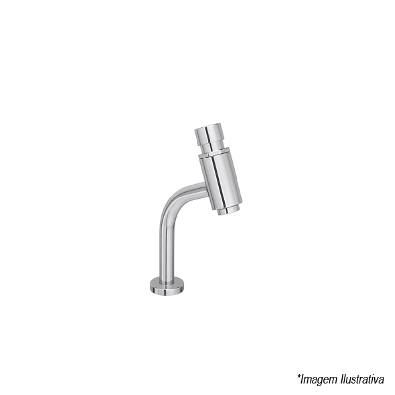 Torneira para Banheiro Bica Alta Automática Temporizada Linkmatic Cromada - Deca Torneira para Banheiro Bica Alta Automática Temporizada Linkmatic Cromada - Deca