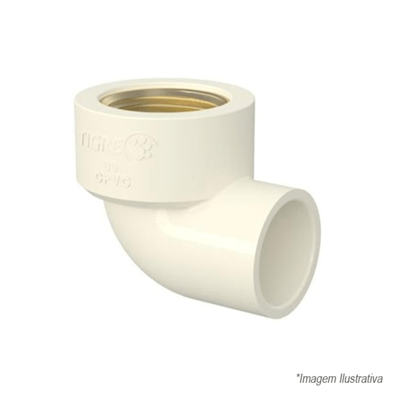 Joelho CPVC Transição Aquatherm 28mm x 1´ - Tigre Joelho CPVC Transição Aquatherm 28mm x 1´ - Tigre