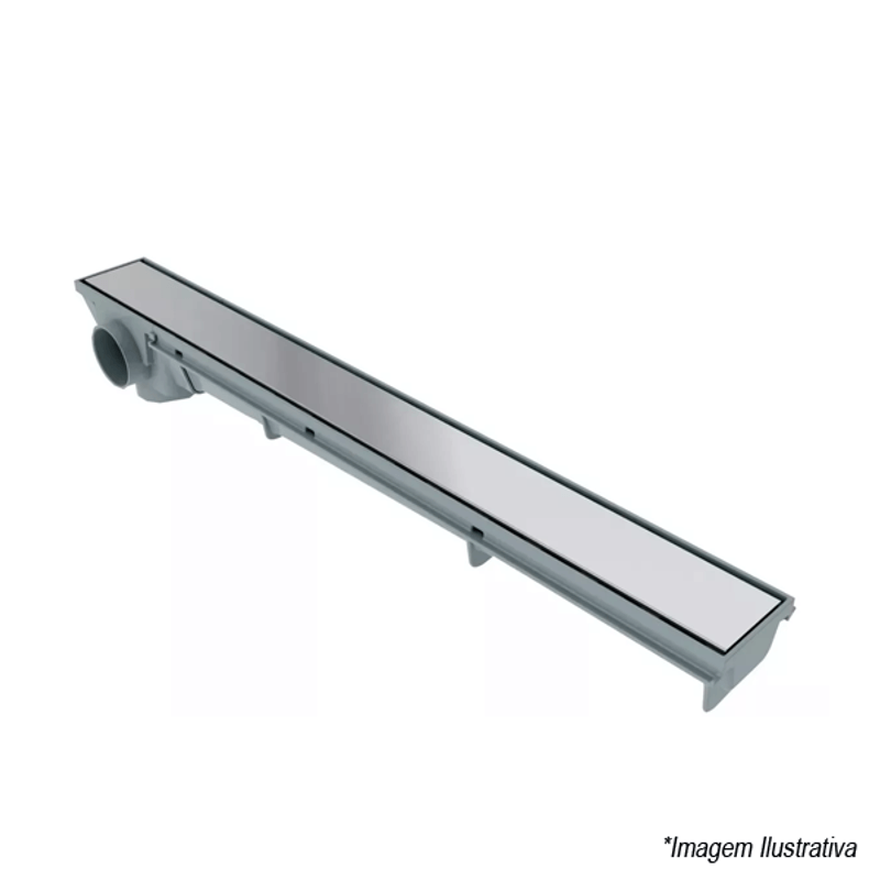 Ralo Linear com Grelha Inox 50cm - Tigre Ralo Linear com Grelha Inox 50cm - Tigre