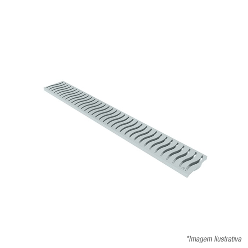 Grelha Ralo Linear Cinza 50cm - Tigre Grelha Ralo Linear Cinza 50cm - Tigre