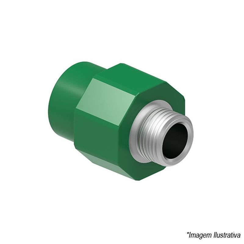 Conector Macho PPR Termofusão 32mm x 3/4´ - Tigre Conector Macho PPR Termofusão 32mm x 3/4´ - Tigre