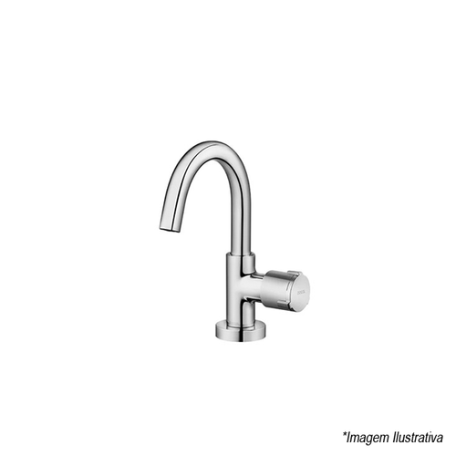 Torneira para Banheiro de Bancada Bica Alta Cromada Riva - Docol