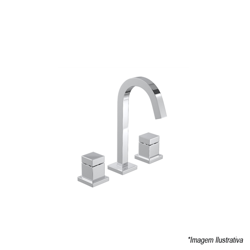 Misturador Para Lavatório Cubo 1877.C86 - Deca Misturador Para Lavatório Cubo 1877.C86 - Deca