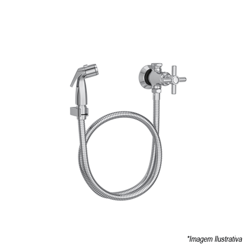 Ducha Higiênica Com Registro Izy 1984.C37.ACT.CR - Deca Ducha Higiênica Com Registro Izy 1984.C37.ACT.CR - Deca