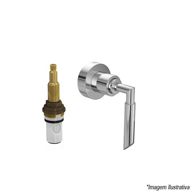 Acabamento para Registro de Pressão Duna  3/4  Cromado - Deca Acabamento para Registro de Pressão Duna  3/4  Cromado - Deca