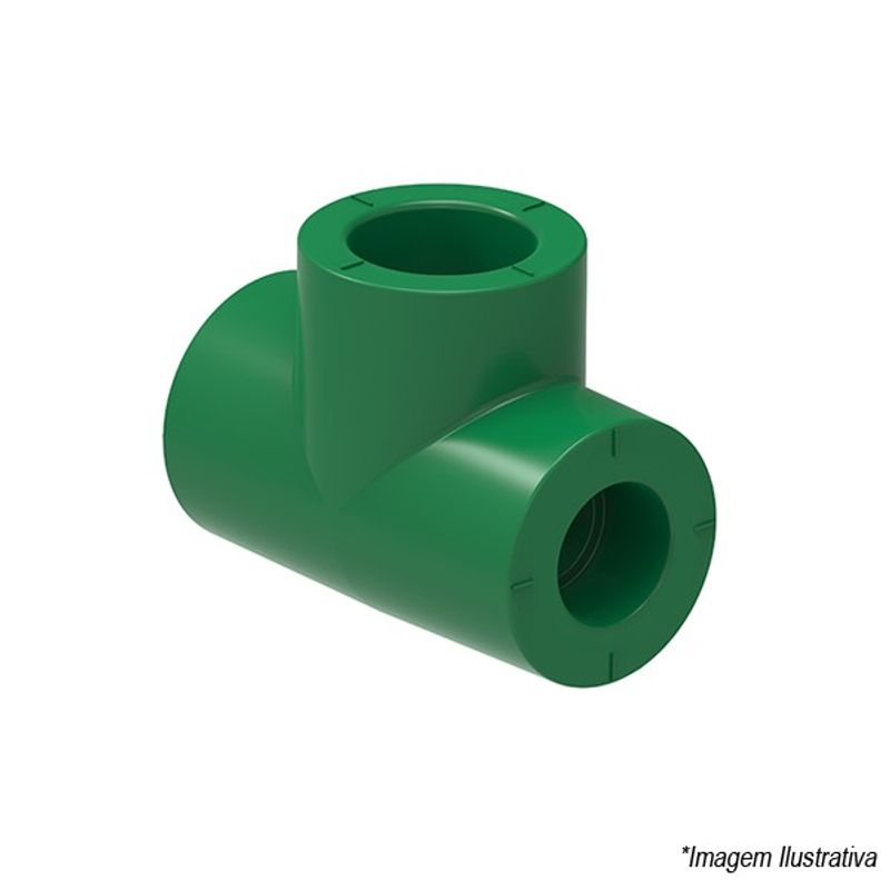 Tê PPR Termofusão 32mm  1´ - Tigre Tê PPR Termofusão 32mm  1´ - Tigre