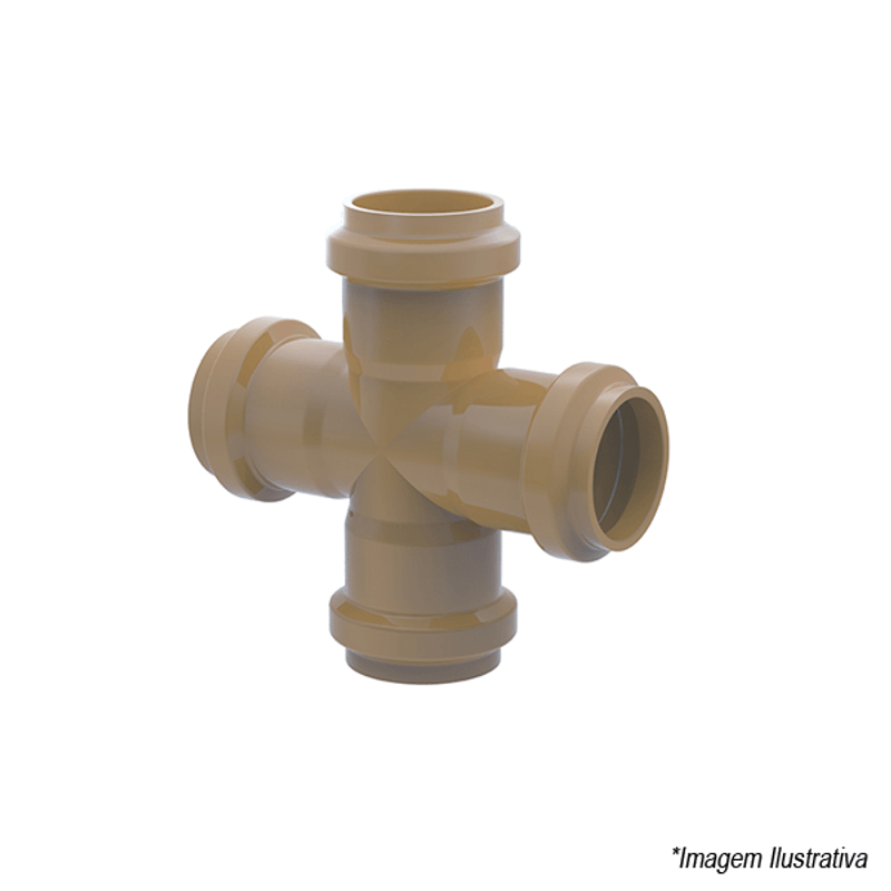 Cruzeta PVC DN50 /DE 60mm 23050609 Tigre Cruzeta PVC DN50 /DE 60mm 23050609 Tigre