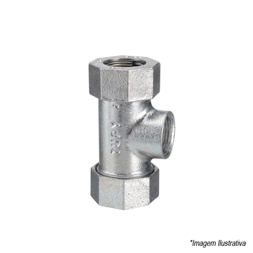 Tê Galvanizado TupyPres com Rosca Central 2 1/2´ 194981136 Tupy