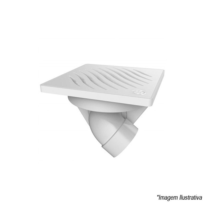 Ralo Com Saída Articulada 100x40 Com grelha Branca Quadrada 27279279 Tigre Ralo Com Saída Articulada 100x40 Com grelha Branca Quadrada 27279279 Tigre