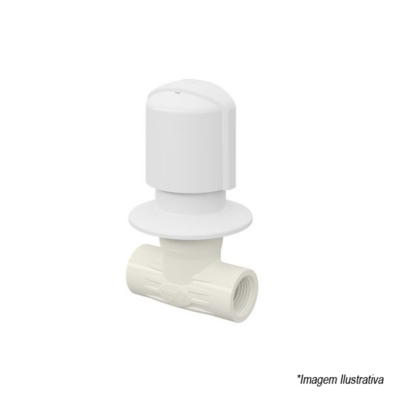 Registro de Pressão para Chuveiro PVC Branco 3/4 27952097 Tigre Registro de Pressão para Chuveiro PVC Branco 3/4 27952097 Tigre