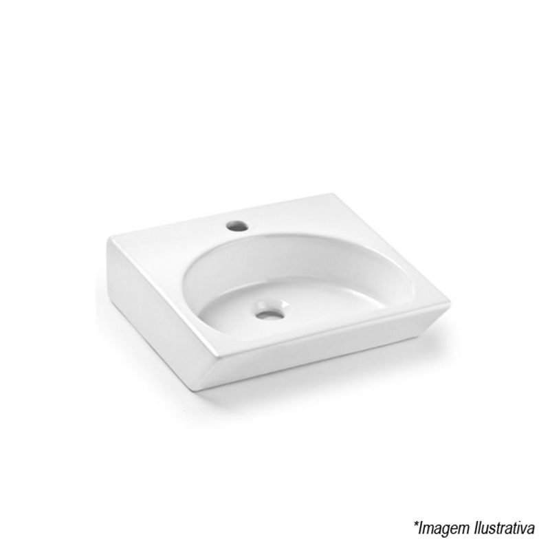 Cuba de Apoio Quadrada Branco 45x45cm Alemanha - Incepa Cuba de Apoio Quadrada Branco 45x45cm Alemanha - Incepa