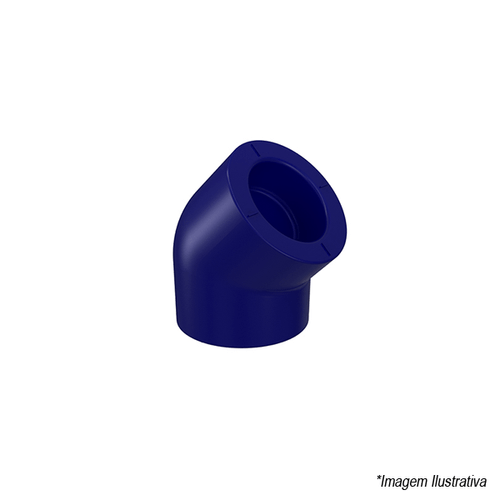 Joelho 45º PPR Termofusão Industrial 45x25 Azul 22310526 Tigre