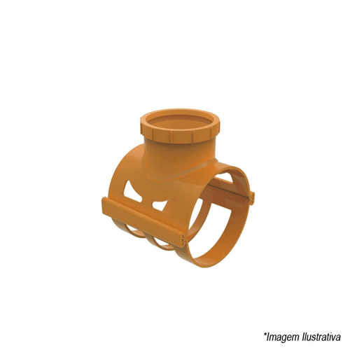 Selim 90º Elástico Vinilfort Coletor de Esgoto 150x100mm 28601891 Tigre