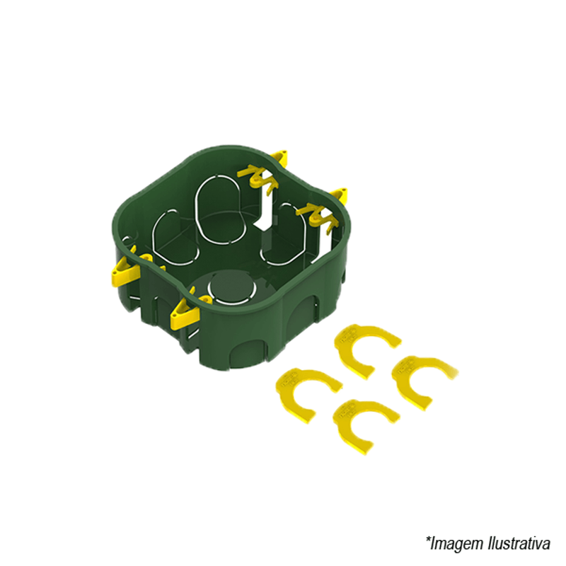 Caixa De Luz Tigre 4 x 4 Para Drywall Elétrica Embutr Dryfix Caixa De Luz Tigre 4 x 4 Para Drywall Elétrica Embutr Dryfix