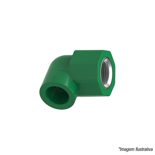 Joelho PPR Rosca Fêmea Termofusão  32mm x 1´ - Tigre