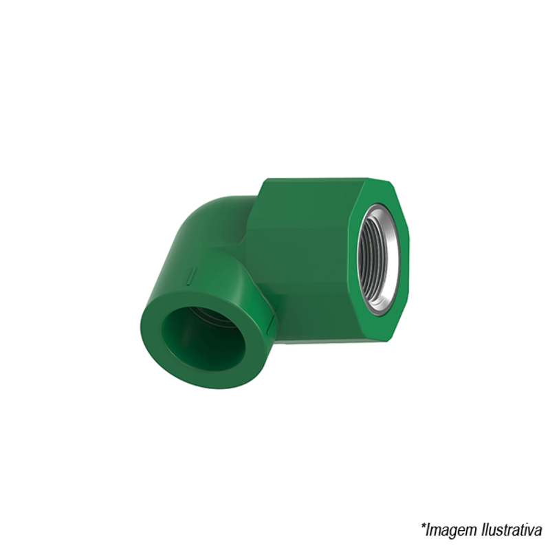 Joelho PPR Rosca Fêmea Termofusão 32mm x 1´ - Tigre Joelho PPR Rosca Fêmea Termofusão 32mm x 1´ - Tigre