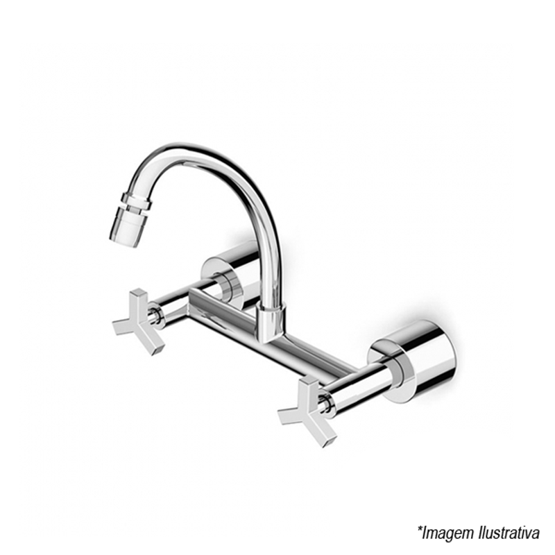 Misturador Para Cozinha De Parede Up - Celite Misturador Para Cozinha De Parede Up - Celite