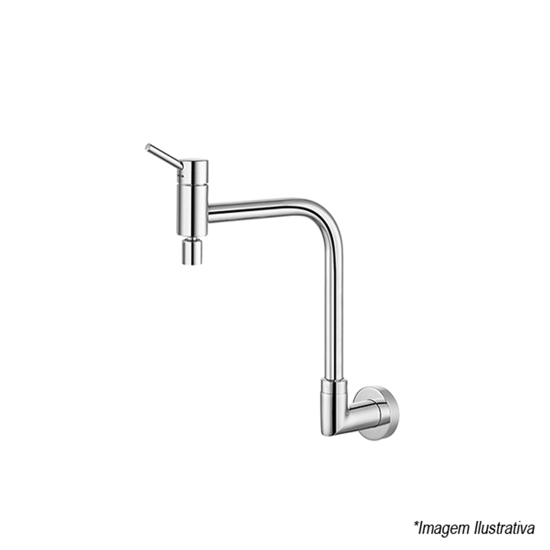 Torneira P/Cozinha De Parede Bica Movel Loggica Docol 90°00609306 Torneira P/Cozinha De Parede Bica Movel Loggica Docol 90°00609306