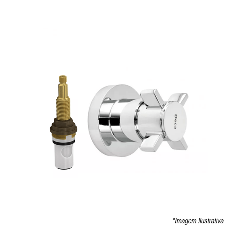 Acabamento para Registro de Pressão Studio 3/4´ Cromado - Deca Acabamento para Registro de Pressão Studio 3/4´ Cromado - Deca