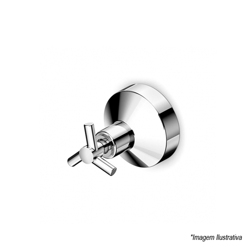 Acabamento de Registro para Base Deca One 1´ 1/2´ Cromado - Celite Acabamento de Registro para Base Deca One 1´ 1/2´ Cromado - Celite