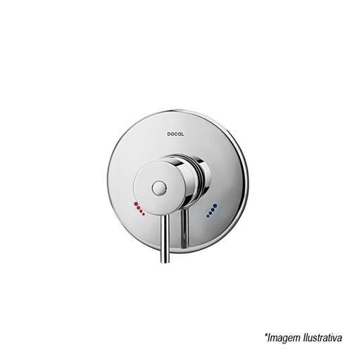 Acabamento Monocomando Para Chuveiro Alta Pressão/Baixa Pressão Alta Vazão 3/4´ Monet - Docol
