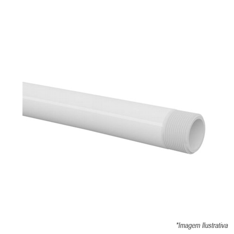 Tubo de Rosca PVC Branco 1/2 com 3 Metros - 10011850 - Tigre