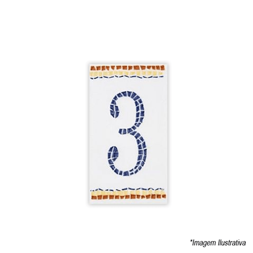 Numeral Nº3 6x11cm N1003 Lineart