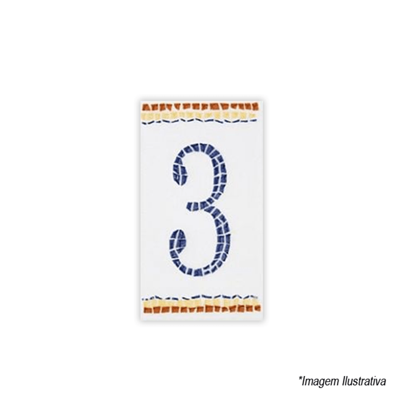 Numeral Nº3 6x11cm N1003 Lineart Numeral Nº3 6x11cm N1003 Lineart