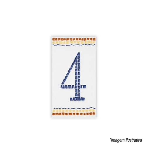 Numeral Nº4 6x11cm N1004 Lineart