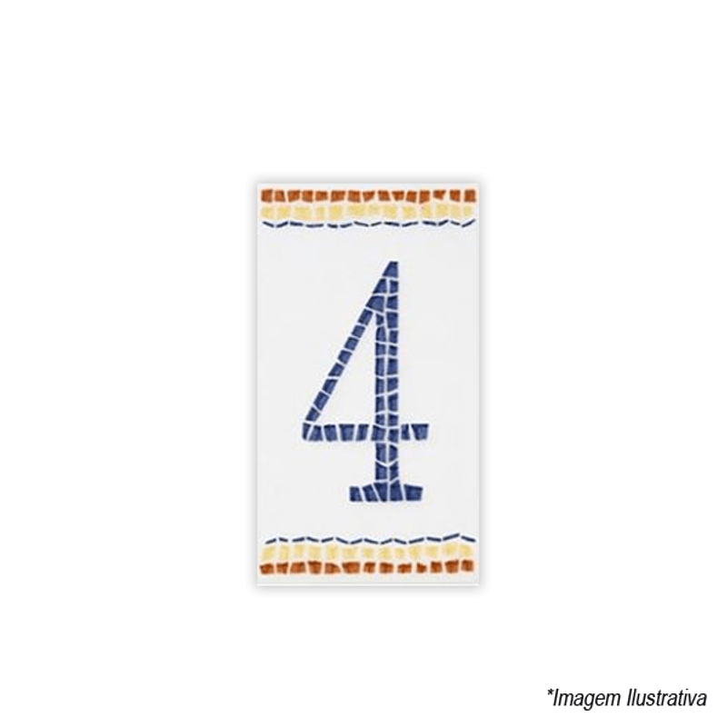 Numeral Nº4 6x11cm N1004 Lineart Numeral Nº4 6x11cm N1004 Lineart