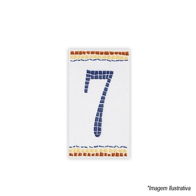 Numeral Nº7 6x11cm N1007 Lineart Numeral Nº7 6x11cm N1007 Lineart