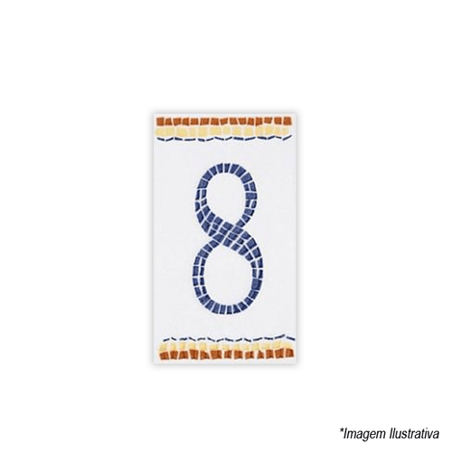 Numeral Nº8 6x11cm N1008 Lineart