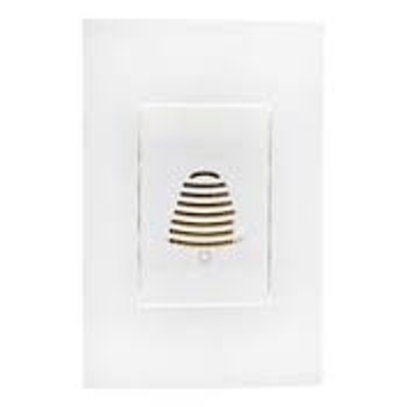 Campainha Bivolt com Placa 4x2 Cigarra Inova Pro Branco - Alumbra Campainha Bivolt com Placa 4x2 Cigarra Inova Pro Branco - Alumbra