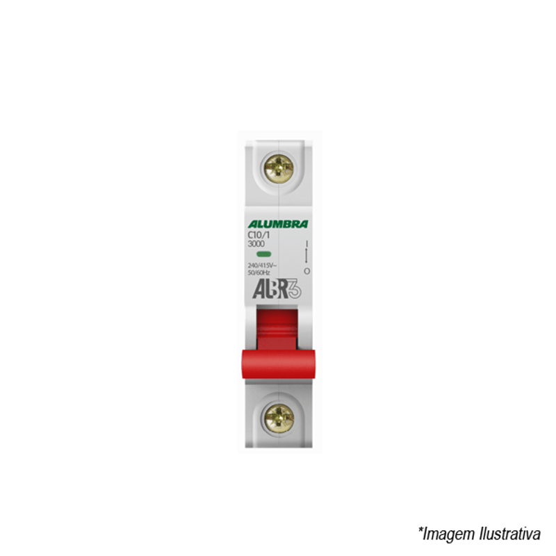 Disjuntor ALBR3 Unipolar DIN 10A 39241 Alumbra Disjuntor ALBR3 Unipolar DIN 10A 39241 Alumbra