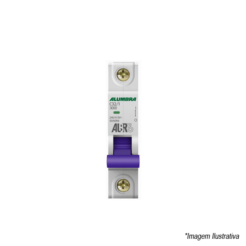 Disjuntor ALBR3 Unipolar DIN 32A 39245 Alumbra Disjuntor ALBR3 Unipolar DIN 32A 39245 Alumbra