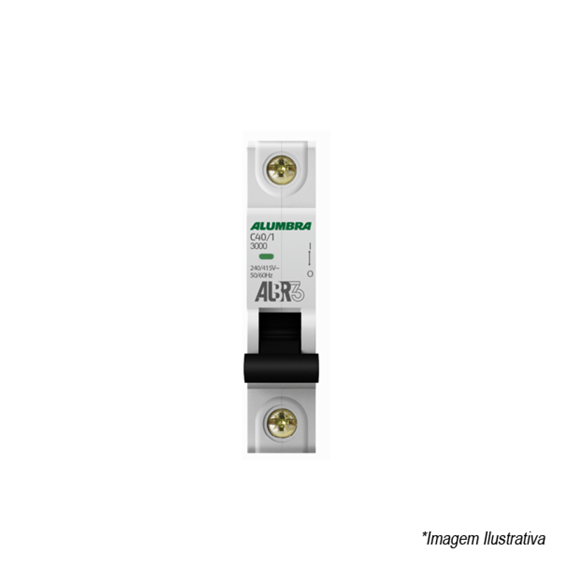 Disjuntor ALBR3 Unipolar DIN 40A 39246 Alumbra Disjuntor ALBR3 Unipolar DIN 40A 39246 Alumbra