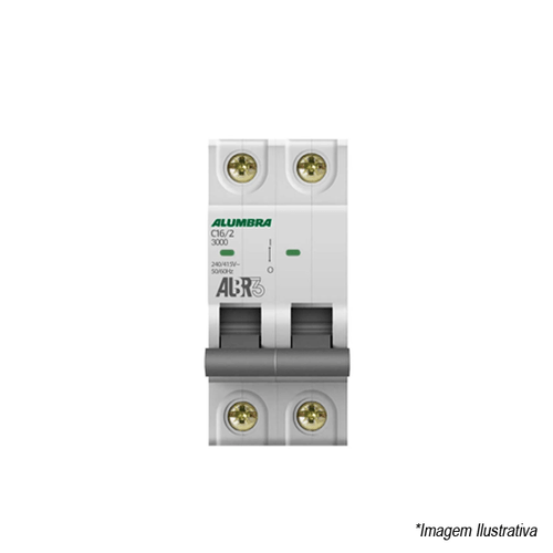 Disjuntor ALBR3 Bipolar DIN 16A 39342 Alumbra