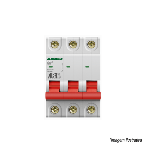 Disjuntor ALBR3 Tripolar DIN 10A 39441 Alumbra