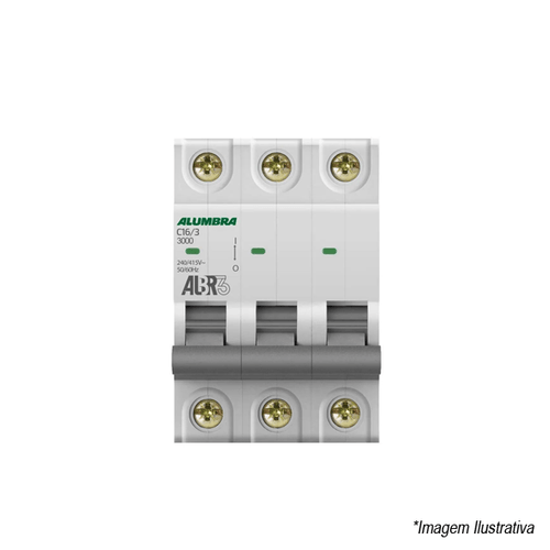 Disjuntor ALBR3 Tripolar DIN 16A 39442 Alumbra