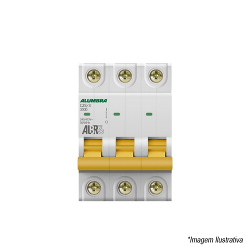 Disjuntor ALBR3 Tripolar DIN 25A 39444 Alumbra