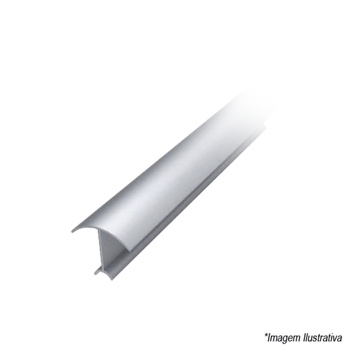 Cantoneira Redonda Polida Mz Alumínio