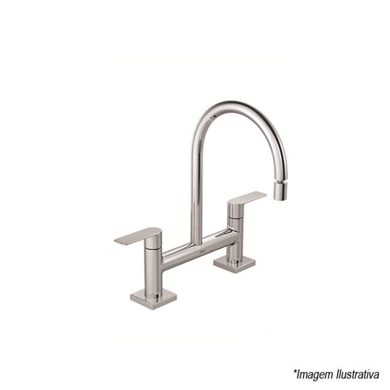 Misturador Para Cozinha De Mesa Just 1256.C27 - Deca Misturador Para Cozinha De Mesa Just 1256.C27 - Deca