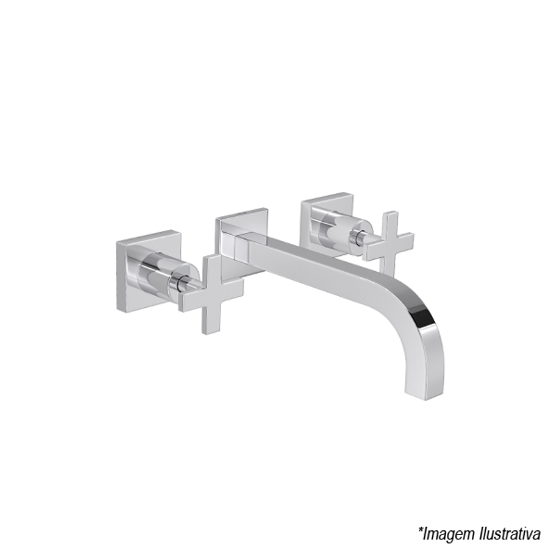 Misturador Para Lavatório De Parede Clean 1878.C.CLN - Deca Misturador Para Lavatório De Parede Clean 1878.C.CLN - Deca