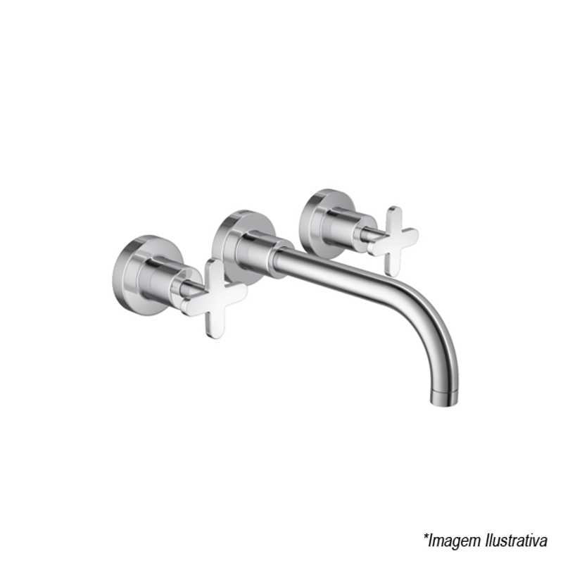 Misturador Para Lavatório De Parede 1878.C.DSC - Deca Misturador Para Lavatório De Parede 1878.C.DSC - Deca