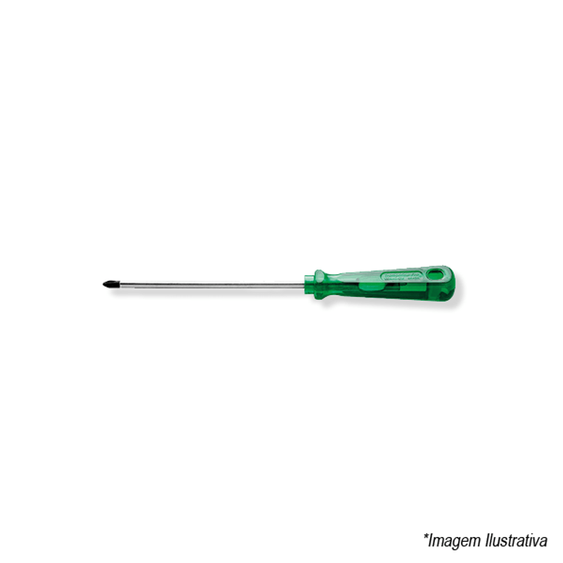 Chave Fenda Tramontina Ponta Cruz 1/8x4 44112/009 Chave Fenda Tramontina Ponta Cruz 1/8x4 44112/009