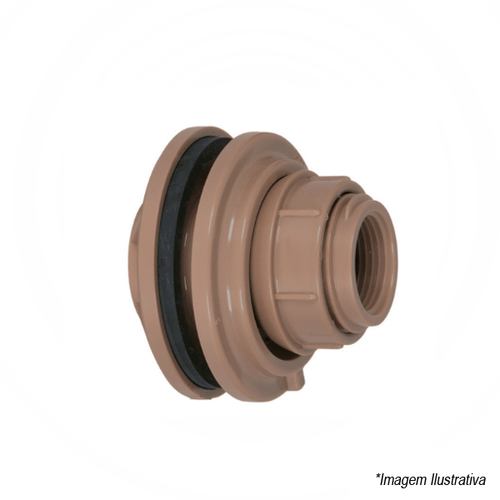 Adaptador PVC Soldável com Flange e Anel Ajustável 50mm  1.1/2´ - Amanco